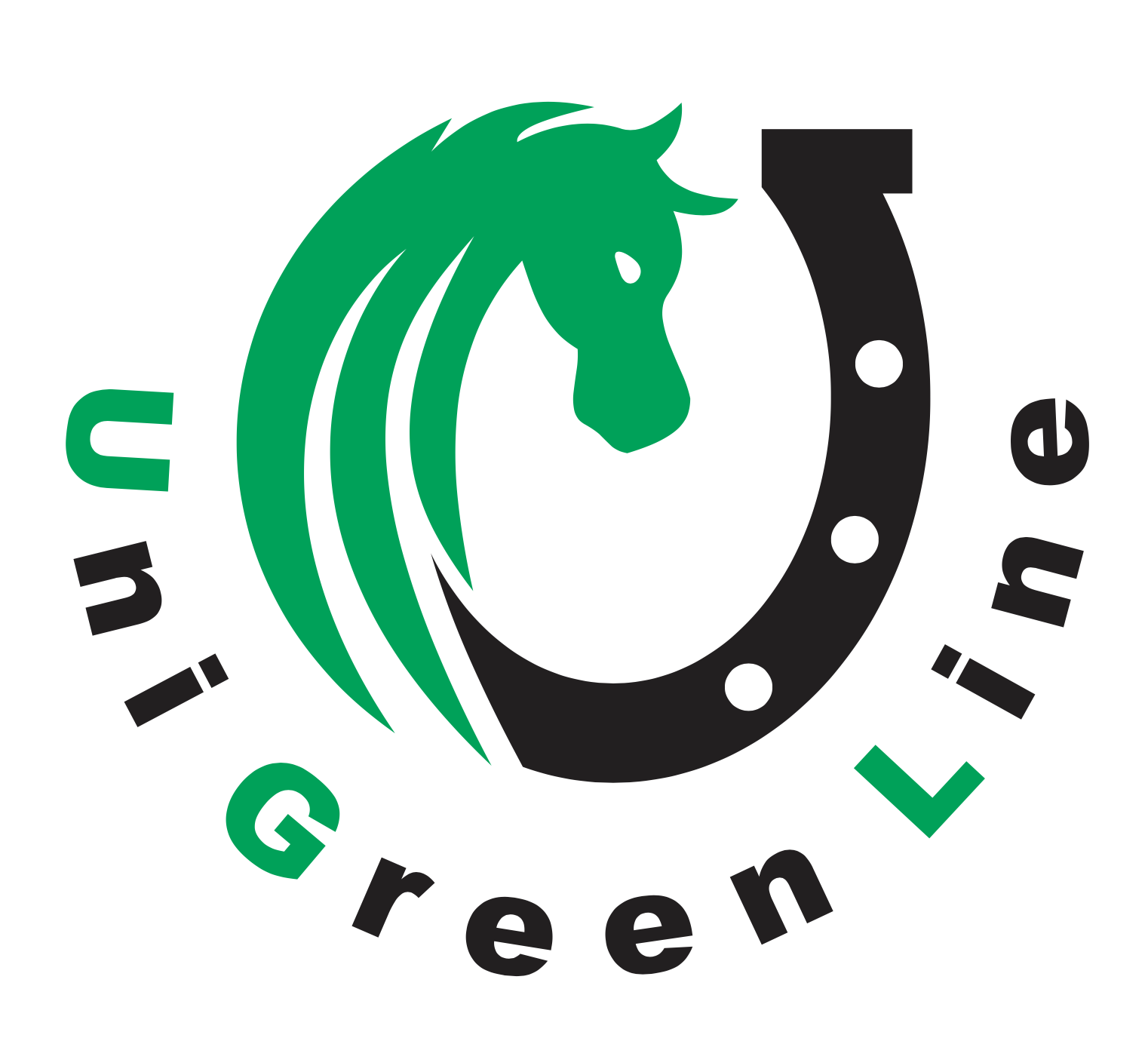 شعار Uni Green Line – مستلزمات وخدمات الخيول | Uni Green Line logo – equine supplies